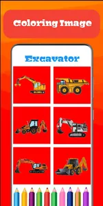 Excavator Coloring Game screenshot 3