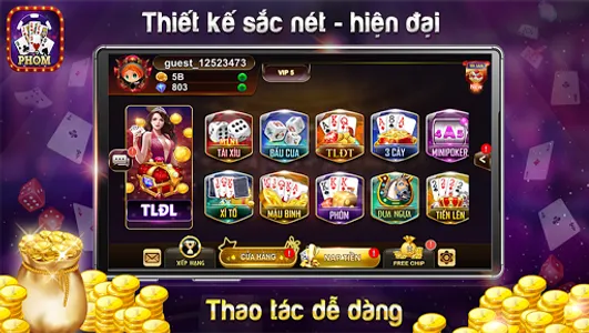4Play - Phỏm Tá Lả Tú Lơ Khơ O screenshot 0