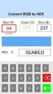 RGB to HEX Converter screenshot 1