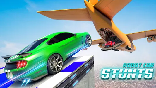 Robot Car Stunt Driving Games screenshot 0