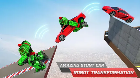 Robot Car Stunt Driving Games screenshot 4