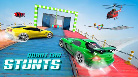 Robot Car Stunt Driving Games screenshot 5