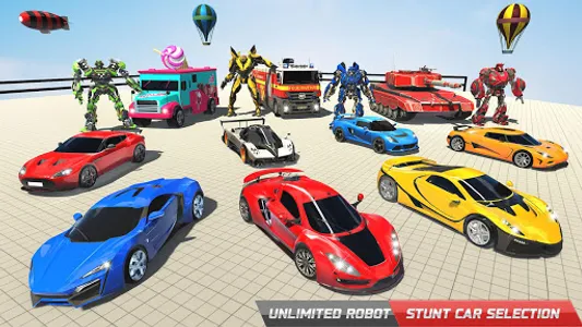 Robot Car Stunt Driving Games screenshot 6