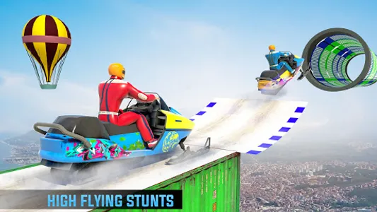 Snow Tricky Bike Stunt Games screenshot 1