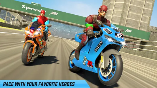 Superhero Bike Racing GT Stunt screenshot 0