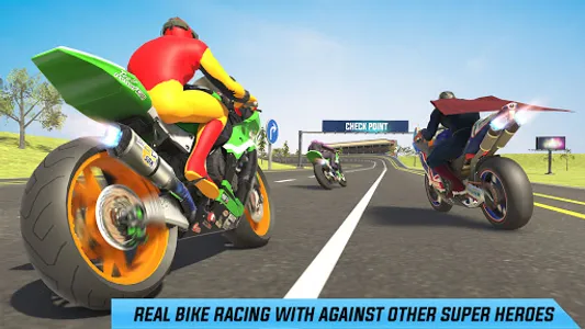 Superhero Bike Racing GT Stunt screenshot 1