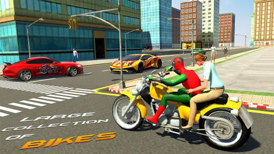 Superhero Bike Taxi Games 2021 screenshot 3