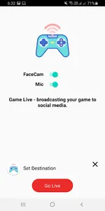 Game Live - Broadcast your gam screenshot 1