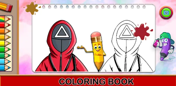 456 Squid Game Coloring screenshot 0