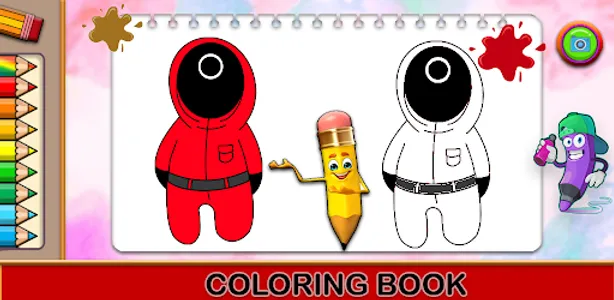 456 Squid Game Coloring screenshot 1
