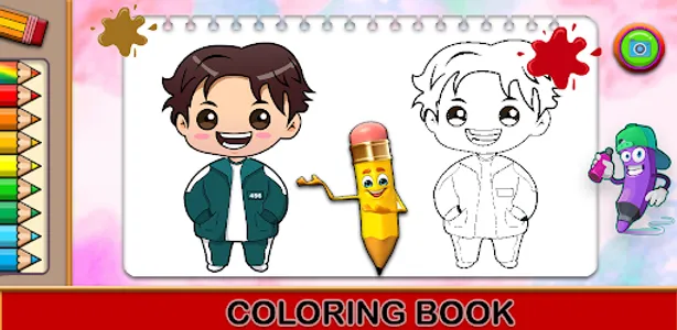 456 Squid Game Coloring screenshot 2