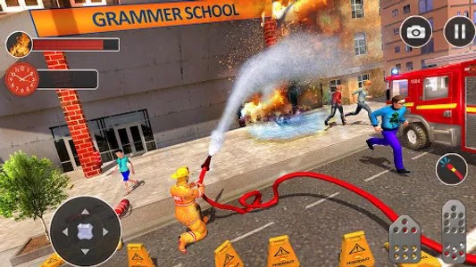 Fire Fighter Truck Real Heroes screenshot 11