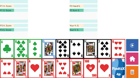 Brain Card Game - Find12x 4P screenshot 1