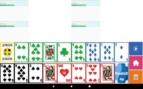 Brain Card Game - Find12x 4P screenshot 17
