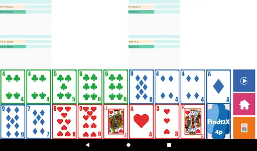 Brain Card Game - Find12x 4P screenshot 9