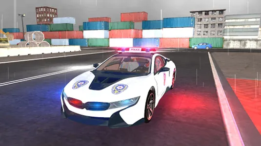 American i8 Police Car Game 3D screenshot 2