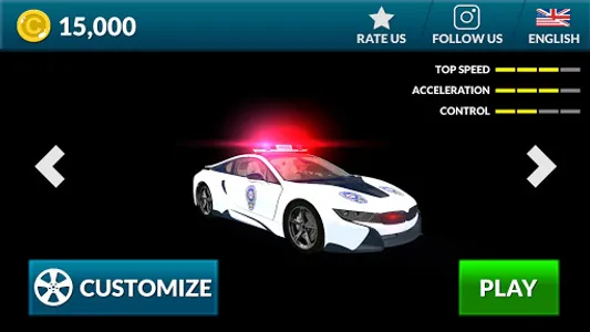 American i8 Police Car Game 3D screenshot 7