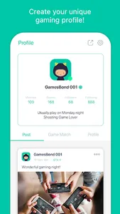 GamesBond: Gamers Social App screenshot 2