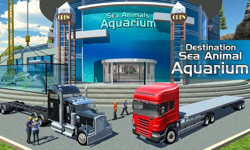 Sea Animal Transport Truck Sim screenshot 10