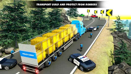 Gold Transport Truck Games 3D screenshot 0