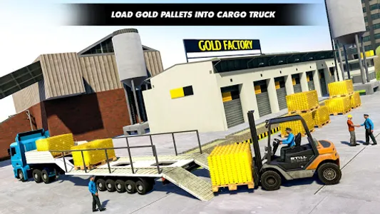 Gold Transport Truck Games 3D screenshot 5