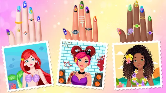 Nail Salon Game Girls Nail art screenshot 9