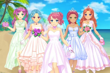 Anime Wedding Dress Up screenshot 0