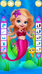 Cute Mermaid Dress Up Games screenshot 2