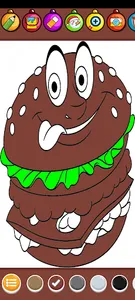 coloring book burger screenshot 4
