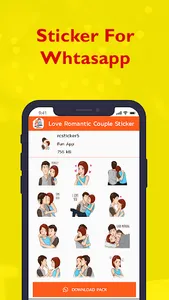 Love Romantic Couple Sticker - screenshot 0