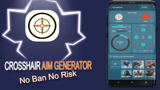 Crosshair Aim X- For FPS Games screenshot 0