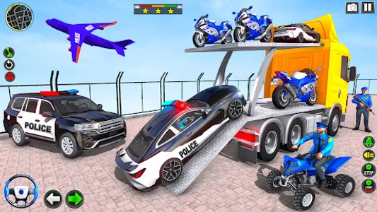 Police ATV Transporter Games screenshot 8