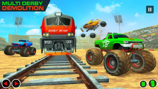 Monster Truck Derby Train Game screenshot 13