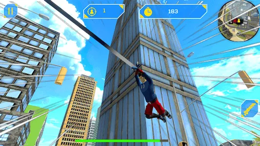 Flying Spider: Rope Hero Game screenshot 11