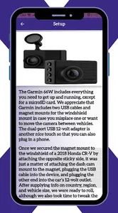 Garmin Dash Cam 66W Guide screenshot 1