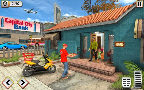 Pizza Delivery Boy Bike Games screenshot 12