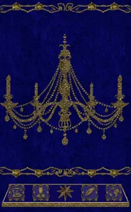 Blue Gold Chandelier Go Launch screenshot 1