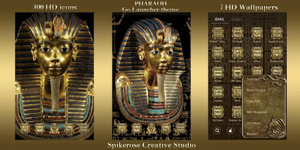 Pharaoh Go Launcher theme screenshot 0