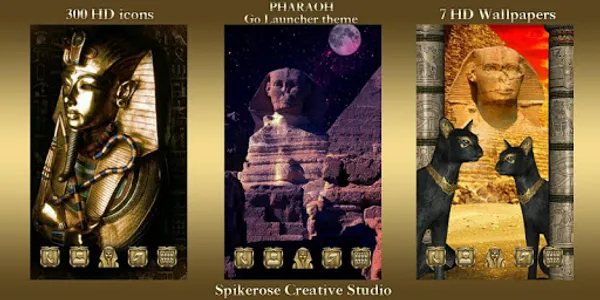 Pharaoh Go Launcher theme screenshot 1