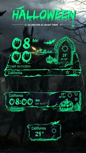 Halloween Theme GO Weather EX screenshot 0