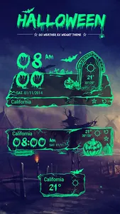 Halloween Theme GO Weather EX screenshot 1