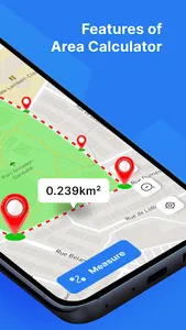 Distance & Land Area Measure screenshot 1