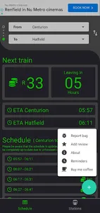 Gautrain App screenshot 2