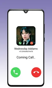 Wednesday Addams Fake call screenshot 1