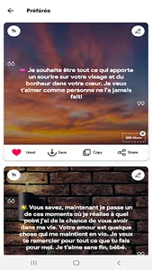 Messages d'amour touchant 2023 screenshot 0