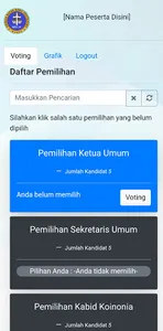 E-Vote MUPEL VI MAMRE screenshot 2