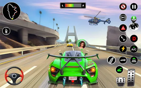 Racing in Highway Car 3D Games screenshot 0