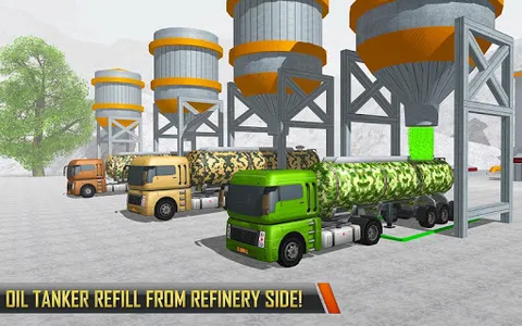 Military Oil Tanker Truck Game screenshot 18