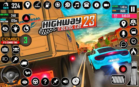 Highway Car Racing 3D Games screenshot 13