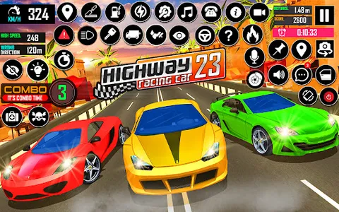 Highway Car Racing 3D Games screenshot 3